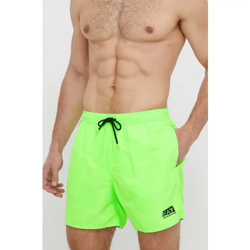 Ea7 Emporio Armani Kratke hlače za kupanje boja: zelena