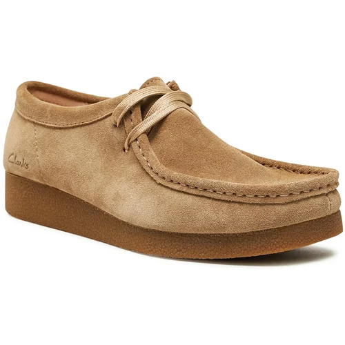 Clarks Nizki čevlji WallabeeEvoSh 261747474 Dark Sand Suede