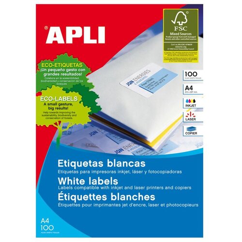 Apli bele nalepke AP003133 70 x 30 mm, 27/stran 100 listov Cene