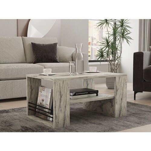 Hanah home Iris - Freesia Marble Freesia Marble Coffee Table Cene