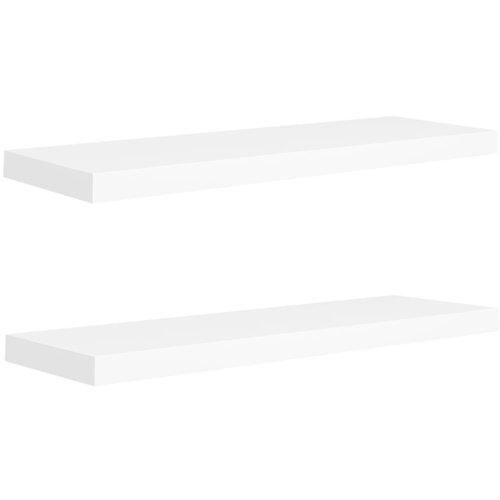 Maison Chic 2 kosi Stenske Police - Viseče police bele 80x23,5x3,8 cm MDF, (21793298) Slike