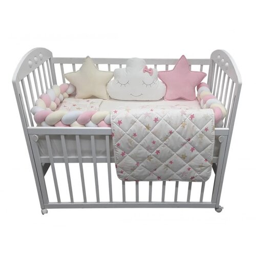 Baby Textil textil komplet posteljina za krevetac bambino roze, 120x60 cm 3100564 Slike