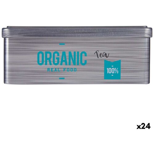  Kutija za Čajeve Organic Tea Siva list lima (11 x 7 1 x 18 cm) (24 kom.) Cijene