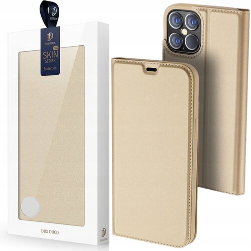Dux ducis Knjigasta futrola Skin Pro za Apple iPhone 12 Pro Max - Zlatna Cene