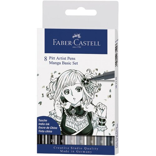 Flomaster Pitt artist Manga Basic set pk8 Faber-Castell 167107 blister Cijene