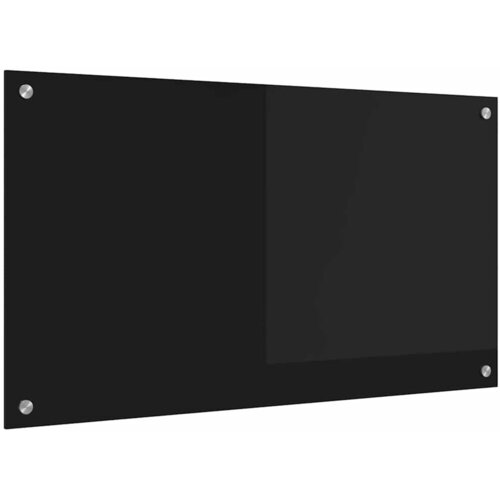 vidaXL Za&scaron;čita za kuhinjo Črna 90 x 50 cm kaljeno steklo, (5000130968) Cene