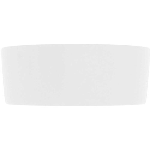  Luksuzni okrugli umivaonik mat bijeli 40 x 15 cm keramički Slike