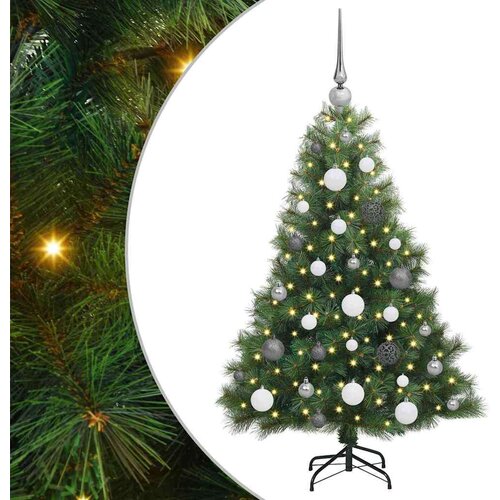 VidaXL Umjetno božićno drvce s stalakom Zelena 120 cm PE i PVC Slike