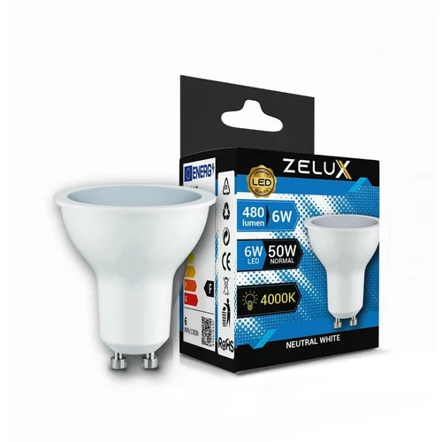 Zelux LED sijalka GU10 6W 480lm 4000K