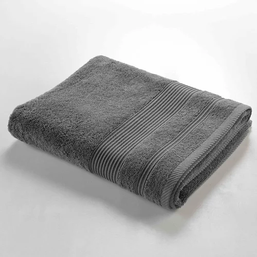 Douceur d intérieur Tamno sivi pamučni ručnik od frotira 90x150 cm Tendresse –