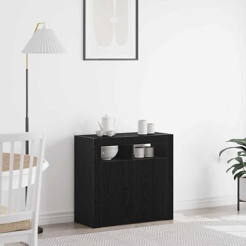  Kreveta Crni hrast 80 x 35 x 75 cm Konstruirano drvo Cene
