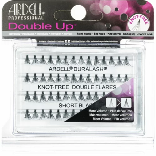 Ardell Double Up Duralash Knot-Free Double Flares umetne trepalnice 56 ks odtenek Short Black