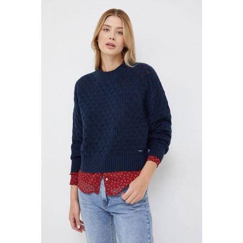 Pepe Jeans Pulover ženski, mornarsko modra barva Slike