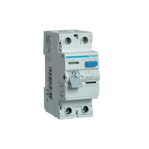 HAGER fidova sklopka 2-pol 25A,30MA,AC CD226J Slike