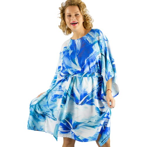 Pri Colorful Butterfly Tunic Dress Tied at the Waist AURORA Cijene