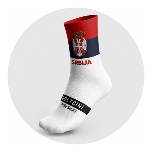 Doltcini Aero biciklističke čarape srbija, s-m ( 461-S/M ) Slike