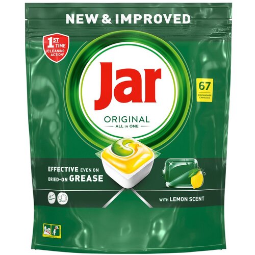 Jar tablete za perilicu posuđa All in One Lemon, 67 komada Slike