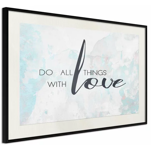  Poster - With Love 30x20