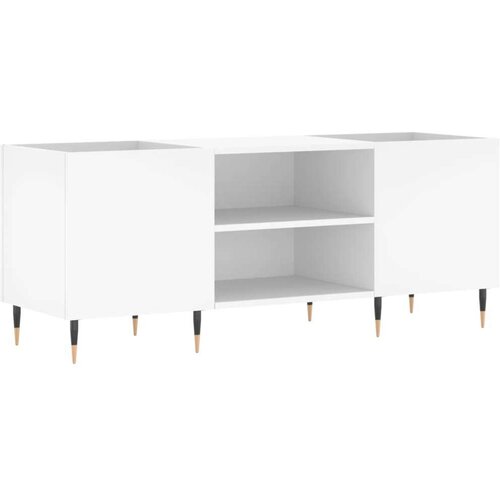 vidaXL Omarica za gramofonske plošče bela 121x38x48 cm inženirski les Cene