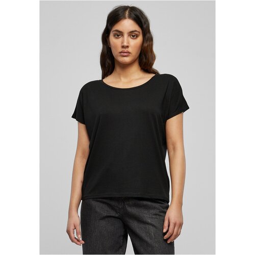 UC Curvy Women&amp;#039;s Basic Drop Shoulder Tee T-Shirt Black Slike