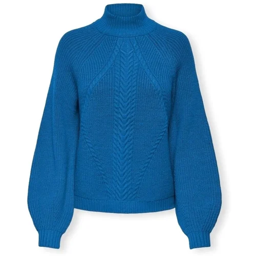 Only Katia Life High Neck Knit - Directoire Blue Bijela