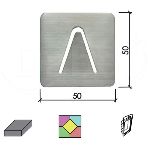 Dabel vešalica samolepljiva v61 inox 50x50 mm dbp1 Cene