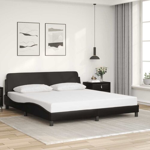  Okvir za krevet Dover Crni 180x200 cm Implicitna koža Slike