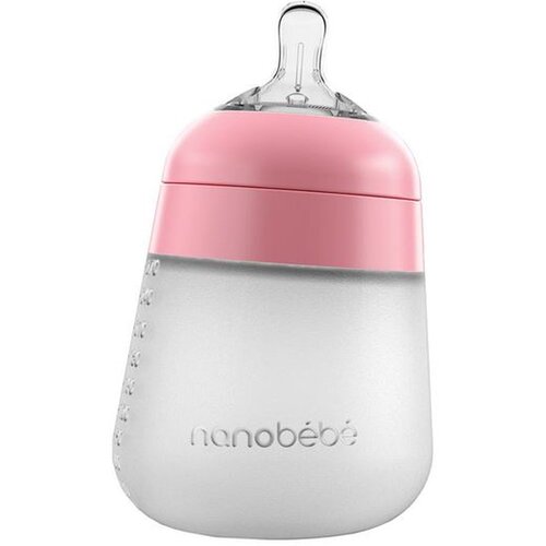 NANOBEBE silikonska bočica Flexy 270ml - Roza pink 1012114 Cijene