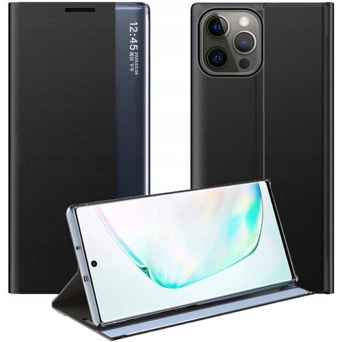 HURTEL SLEEP CASE OVITEK S FLOPO ZA IPHONE 13 PRO MAX ČRN, (21910910) Cene
