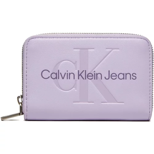 Calvin Klein Jeans Denarnice SCULPTED MED ZIP AROUND MONO K60K612255 Vijolična