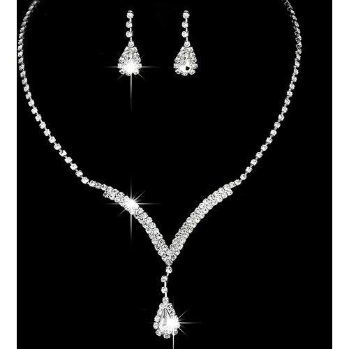  Set DR-29632 - Srebrna / Kristalna KP29632 Slike