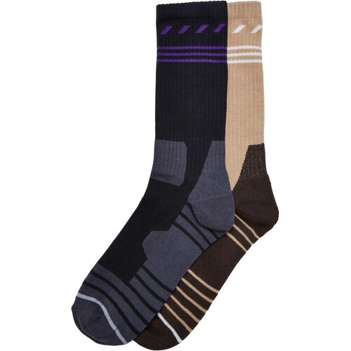 Urban Classics Accessoires Hiking Performance Socks 2-Pack black/unionbeige Slike
