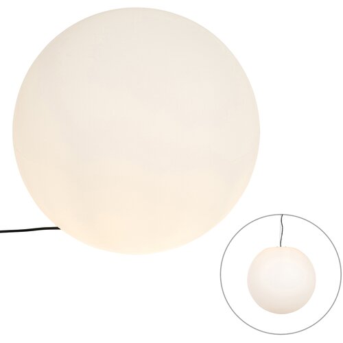QAZQA Moderna zunanja svetilka bela 56 cm IP65 - Nura Slike