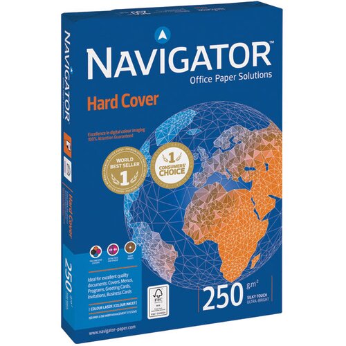  PAPIR ILK NAVIGATOR A4 250G HARD COVER PK125 SOPORCEL Cene