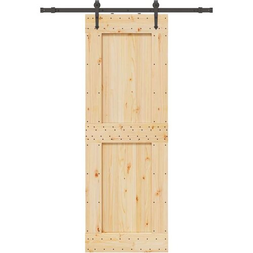 vidaXL Klizna vrata s priborom za montažu 80 x 210 cm masivna borovina Cijene