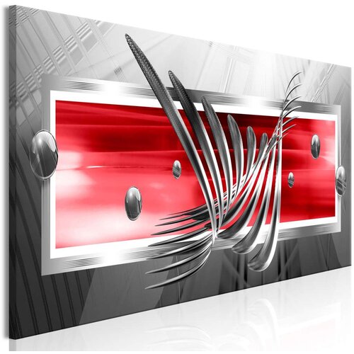  Slika - Silver Wings (1 Part) Narrow Red 150x50 Slike