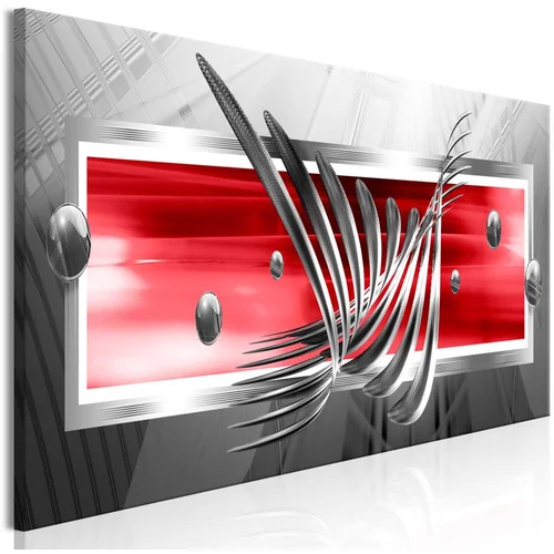  Slika - Silver Wings (1 Part) Narrow Red 150x50