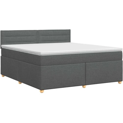  Boxspring krevet s madracem Tamnosiva 180 x 200 cm Tkanina - Tamnosiva 180 x 200 cm Dizajn linija Slike