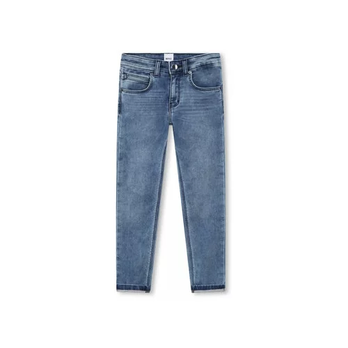 Boss Jeans hlače J24839 S Mornarsko modra Regular Fit