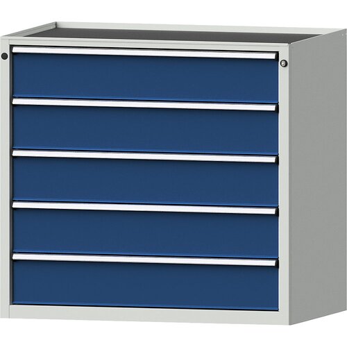 ANKE Predalnik, ŠxG 1060 x 675 mm, nosilnost predalov 200 kg, 5 predalov, višina 980 mm, sprednji del encijan modra Cene