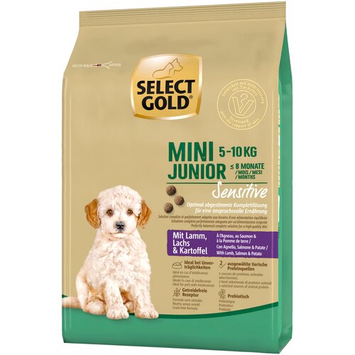 Select Gold Sensitive Junior Mini jagnjetina, losos in krompir 4kg Cene