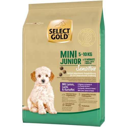 Select Gold Sensitive Junior Mini janjetina, losos i krumpir 4 kg Cijene
