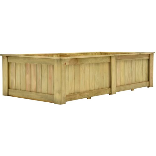 vidaXL Dvignjeno cvetlično korito 196x100x50 cm impregnirana borovina Cene