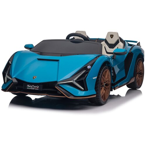  Licencirani auto na akumumulator Lamborghini SIAN 4x100W - dvosjed - plavi Cene