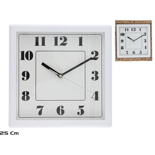  ZIDNI SAT 25 CM BIJELI Cene