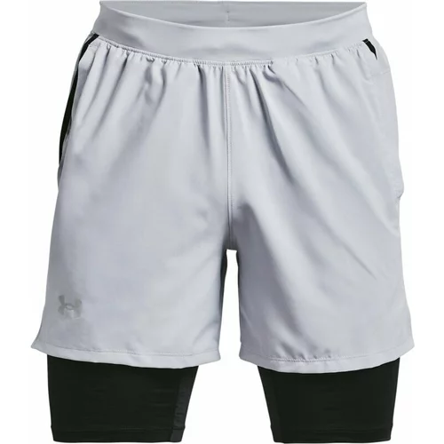 Under Armour Men's UA Launch 5'' 2-in-1 Shorts Mod Gray/Black L