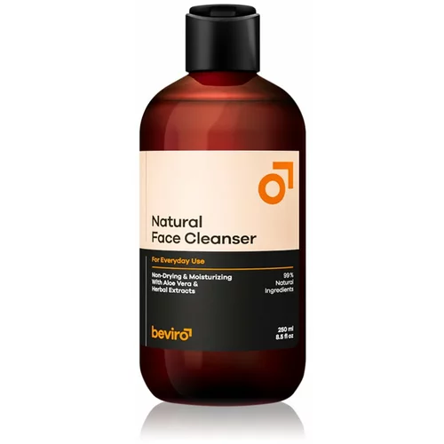 Beviro Natural Face Cleanser gel za umivanje obraza za moške 250 ml