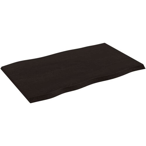 vidaXL Stolna ploča tamnosiva 80x50x2 cm obrađena masivna hrastovina Cijene