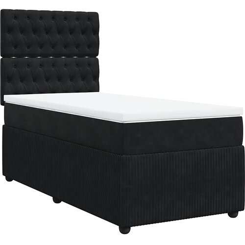 Box spring krevet s madracem crni 100x200 cm bar&amp;scaron;unasti Slike