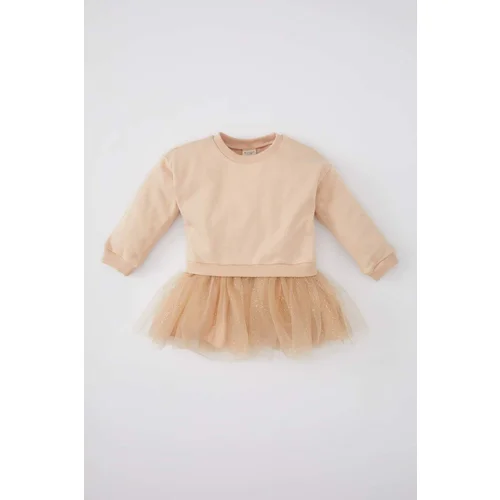 Defacto Baby Girl Long Sleeve Tutu Sweat Dress